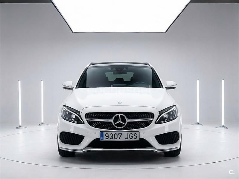 Blanco Usado 2015 Mercedes C220 AMG line Familiar | 15.700 € (Super precio) - Imagen 1/4