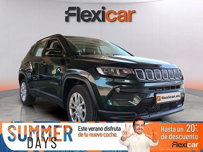 Verde Usado 2021 Jeep Compass Longitude SUV | 19.490 € (Precio justo) - Imagen 1/4