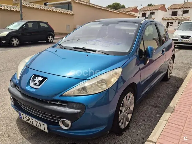 Usado Peugeot 207 GT 110 CV (80 kW) 2006 Azul Berlina