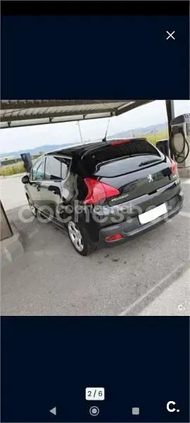 Usado Peugeot 3008 110 CV (80 kW) 2010 Negro Familiar