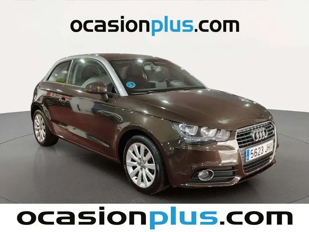 Usado Audi A1 Ambition 86 CV (63 kW) 2014 Marrón Utilitario