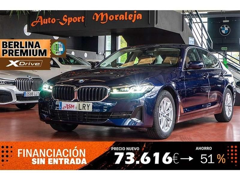 Azul Usado 2021 BMW 520 Sport Line Berlina | 32.900 € (Precio justo) - Imagen 1/4