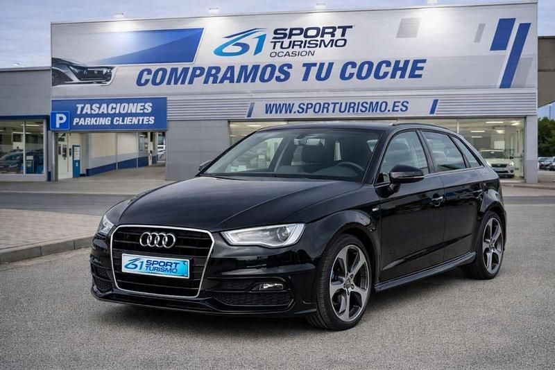 Usado Audi A3 Sportback S-Line 110 CV (80 kW) 2016 Negro Utilitario