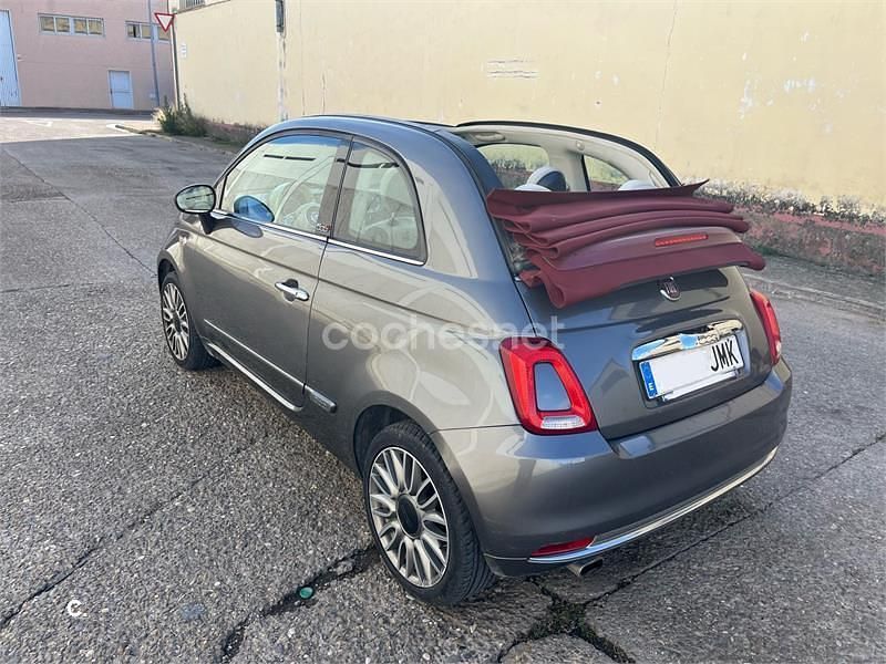 Usado Fiat 500C Lounge 69 CV (50 kW) 2016 Gris / plata Descapotable