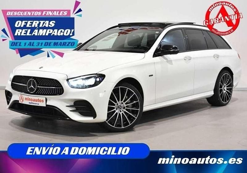 Usado Mercedes E300 AMG line 306 CV (225 kW) 2021 Blanco Familiar