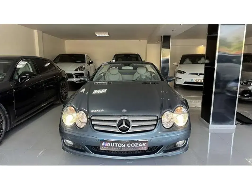 Usado Mercedes SL43 AMG AMG 272 CV (200 kW) 2007 Azul Descapotable