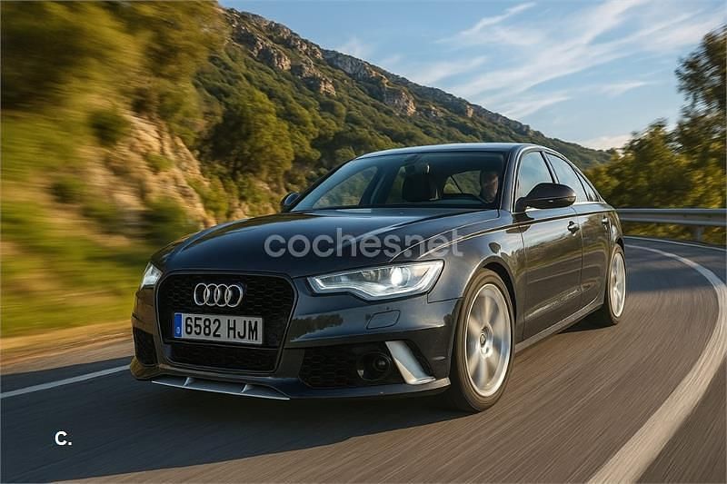 Usado Audi A6 177 CV (130 kW) 2012 Negro Berlina