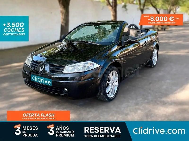 Negro Usado 2005 Renault Mégane Cabriolet Dynamique Descapotable | 3890 € (Precio justo) - Imagen 1/3