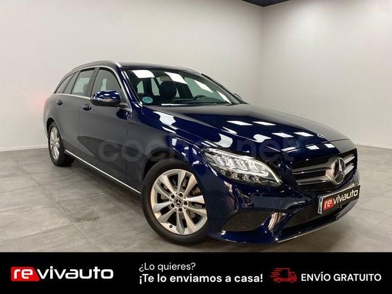 Usado Mercedes C220 194 CV (142 kW) 2019 Azul Familiar