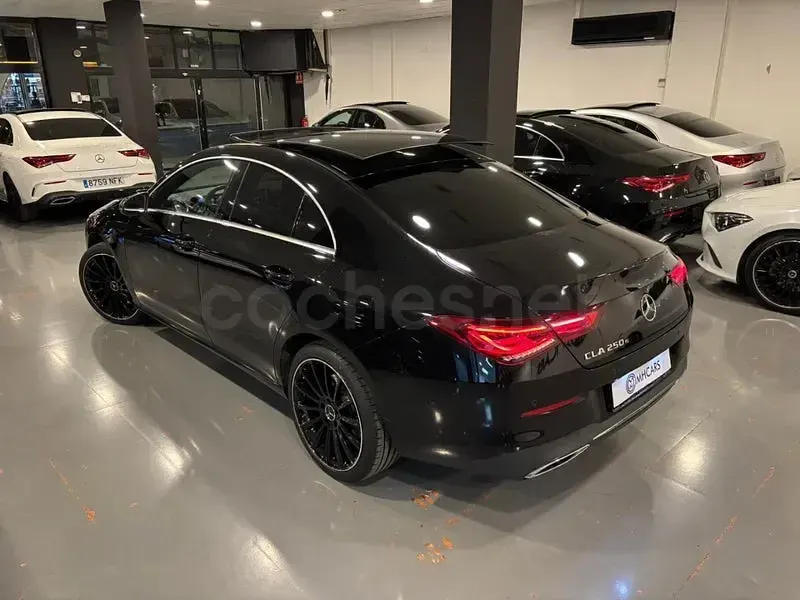 Usado Mercedes CLA250e 218 CV (160 kW) 2021 Negro Coupe