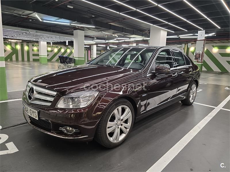 Granate Usado 2010 Mercedes C180 Avantgarde Berlina | 10.450 € (Precio justo) - Imagen 1/4