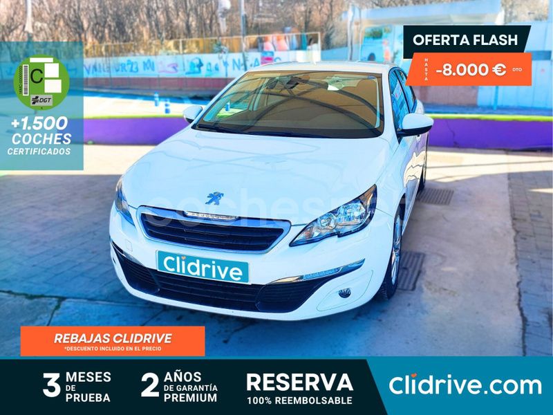 Blanco Usado 2014 Peugeot 308 Active Berlina | 7190 € (Buen precio) - Imagen 1/3