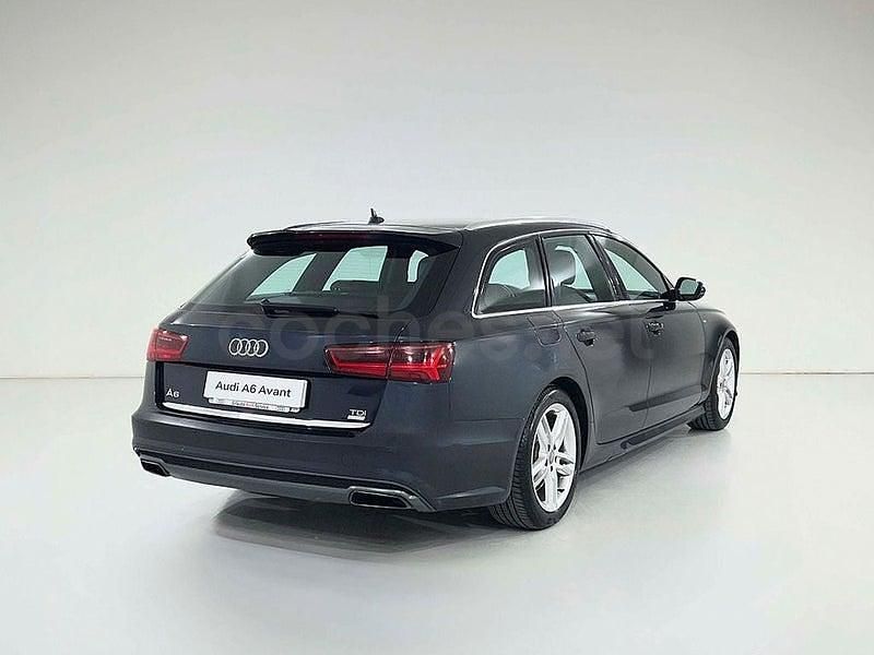 Usado Audi A6 S-Line 190 CV (139 kW) 2015 Azul Familiar