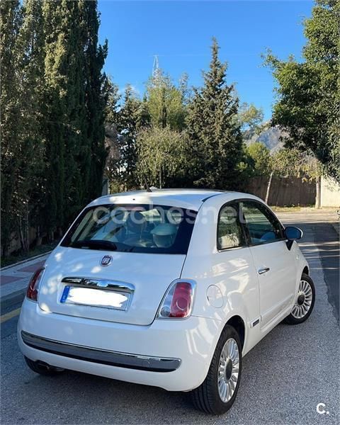 Usado Fiat 500 Lounge 69 CV (50 kW) 2009 Blanco Berlina