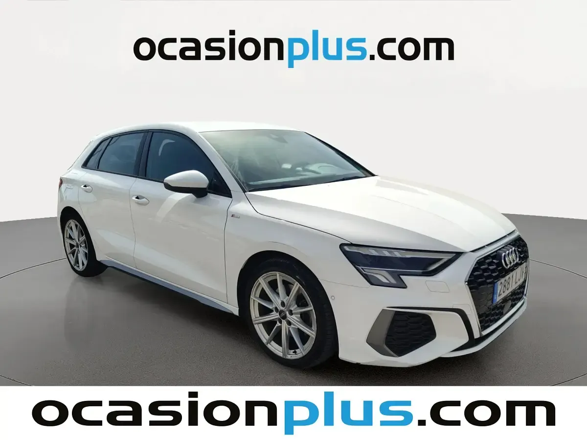 Usado Audi A3 Sportback S-Line 116 CV (85 kW) 2020 Blanco Utilitario