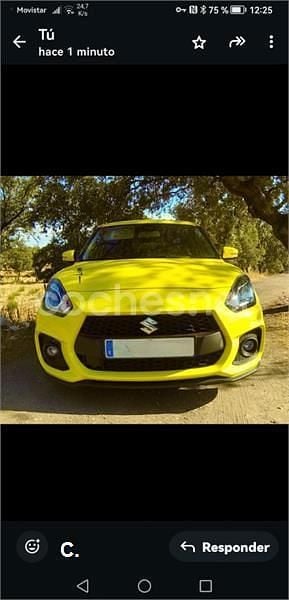 Usado Suzuki Swift Sport 140 CV (102 kW) 2019 Amarillo Utilitario