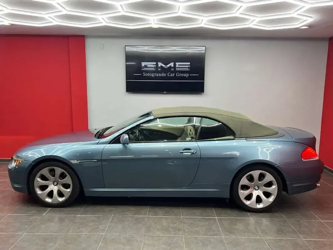 Usado BMW 645 Cabriolet Sport Line 333 CV (244 kW) 2004 Azul Descapotable