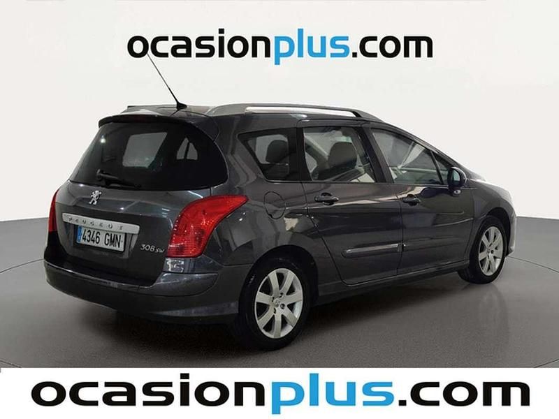 Usado Peugeot 308 SW Sport 120 CV (88 kW) 2009 Gris Familiar