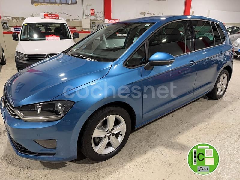 Azul Usado 2015 VW Golf Sportsvan Sportline Monovolumen | 14.490 € (Buen precio) - Imagen 1/4