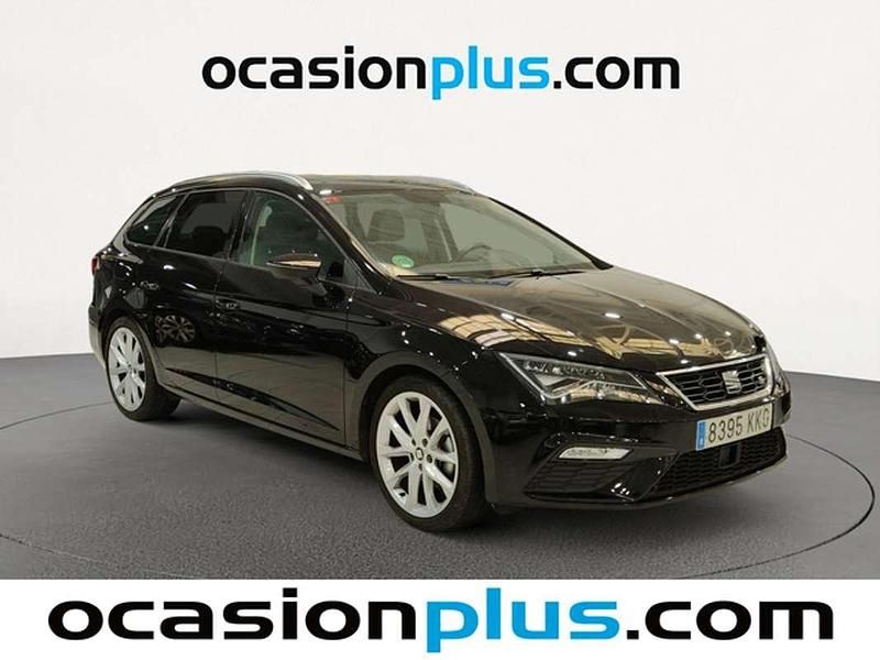 Usado Seat Leon ST FR 125 CV (91 kW) 2018 Negro Familiar
