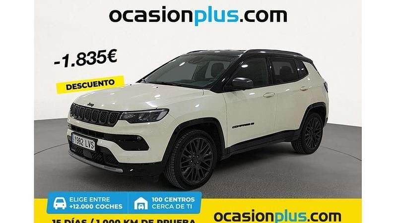 Blanco Usado 2021 Jeep Compass SUV | 17.446 € (Precio justo) - Imagen 1/4