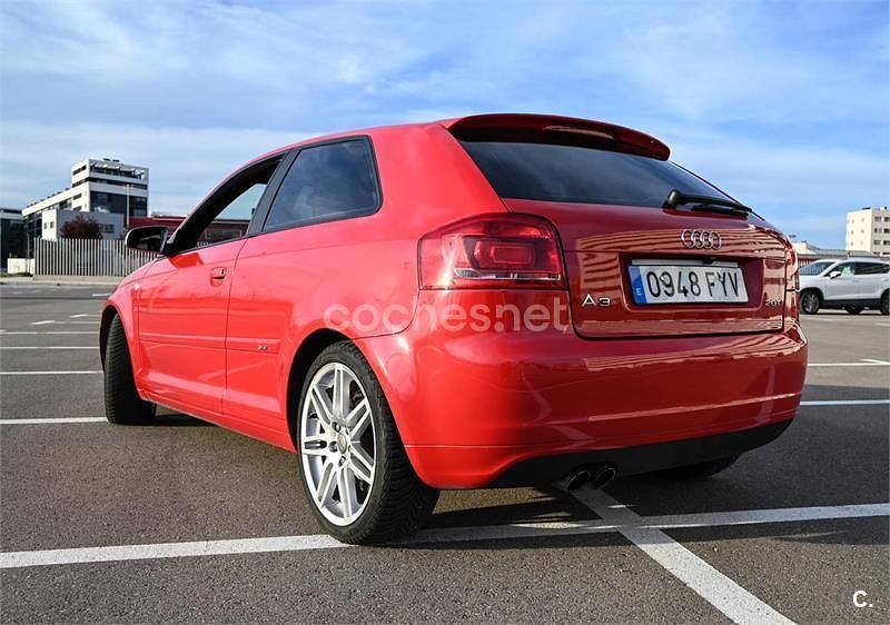 Usado Audi A3 Ambition 140 CV (102 kW) 2007 Rojo Utilitario