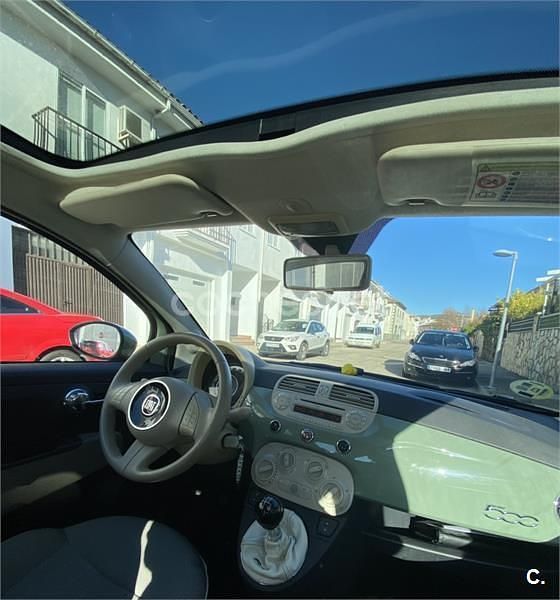 Usado Fiat 500 75 CV (55 kW) 2009 Verde Descapotable