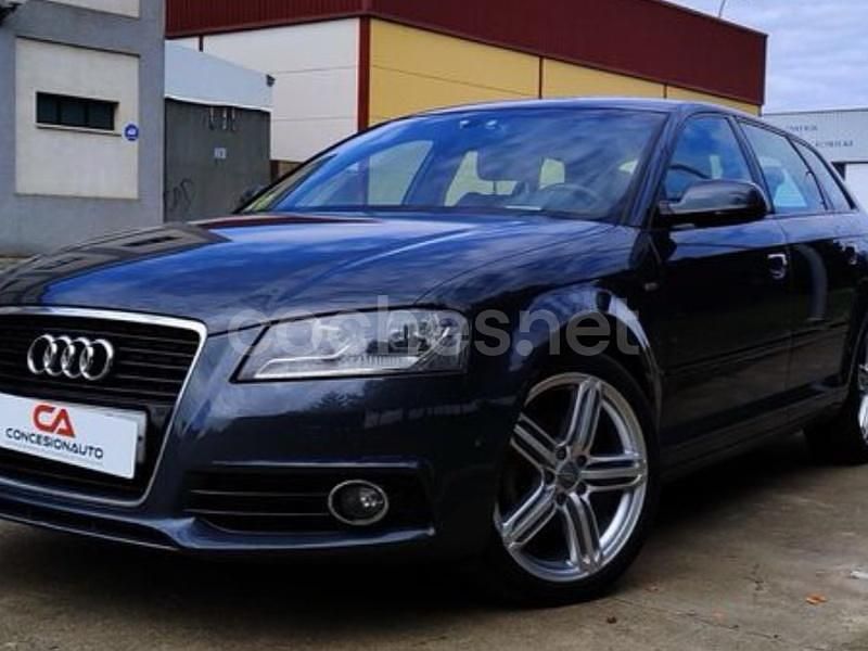 Negro Usado 2012 Audi A3 Sportback Ambition Berlina | 10.850 € (Precio justo) - Imagen 1/4