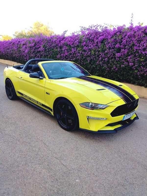 Amarillo Usado 2022 Ford Mustang GT Convertible Descapotable | 52.000 € (Un poco caro) - Imagen 1/4