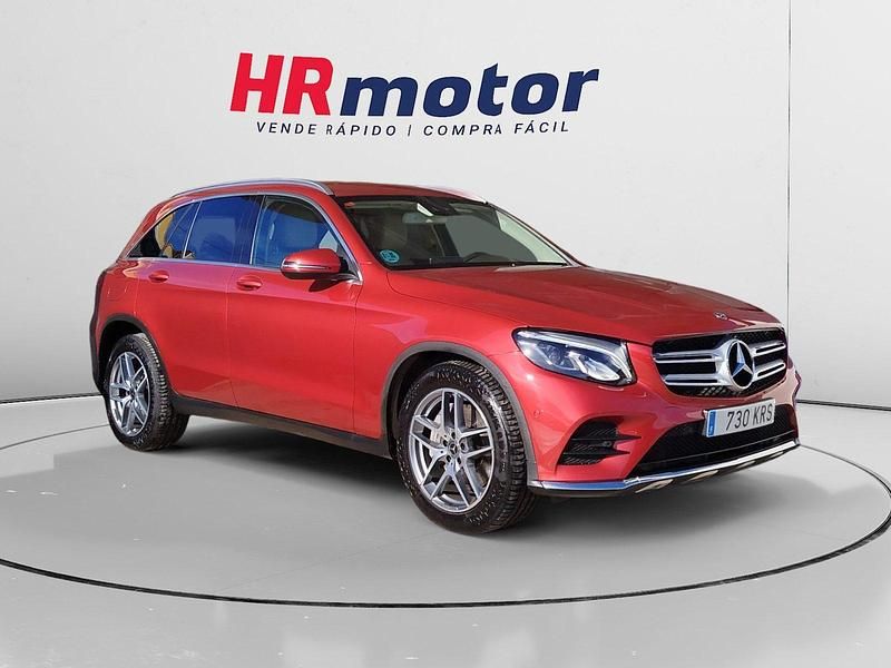 Usado Mercedes GLC220 AMG line 170 CV (125 kW) 2018 Rojo SUV