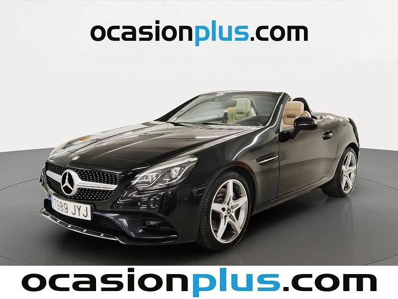 Negro Usado 2017 Mercedes SLC200 Descapotable | 29.500 € (Buen precio) - Imagen 1/4