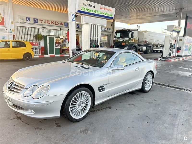 Gris / plata Usado 2005 Mercedes SL500 Descapotable | 21.000 € (Precio justo) - Imagen 1/4