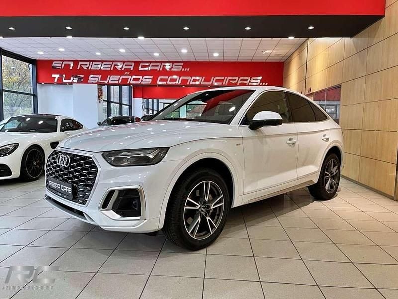 Blanco Usado 2022 Audi Q5 Sportback S-Line SUV | 46.990 € (Un poco caro) - Imagen 1/4