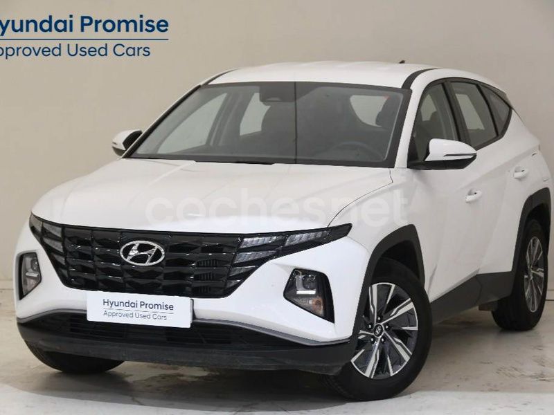 Atlas white Usado 2024 Hyundai Tucson SUV | 23.990 € (Precio justo) - Imagen 1/4