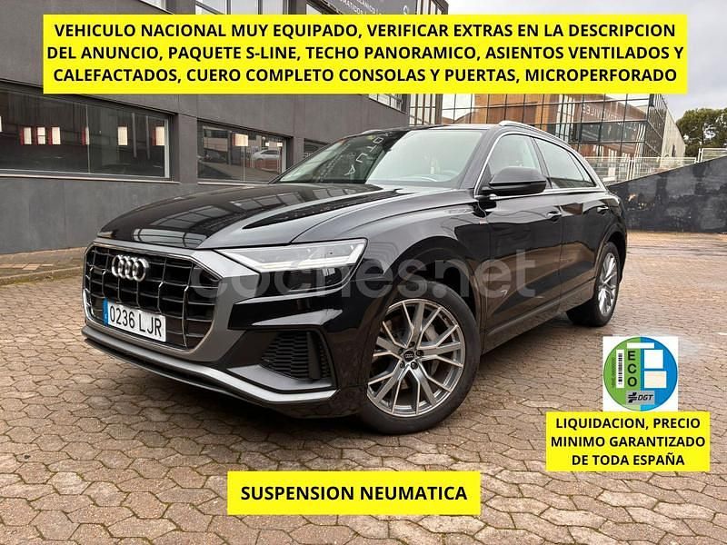 Usado Audi Q8 S-Line 286 CV (210 kW) 2020 Negro SUV