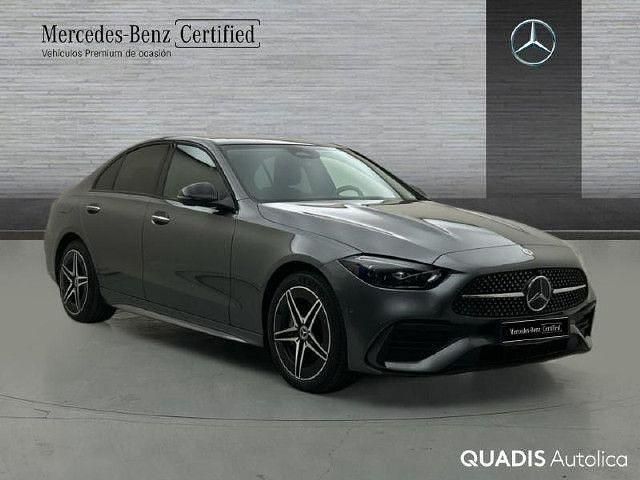Usado Mercedes C300e AMG line 313 CV (230 kW) 2024 Gris selenita