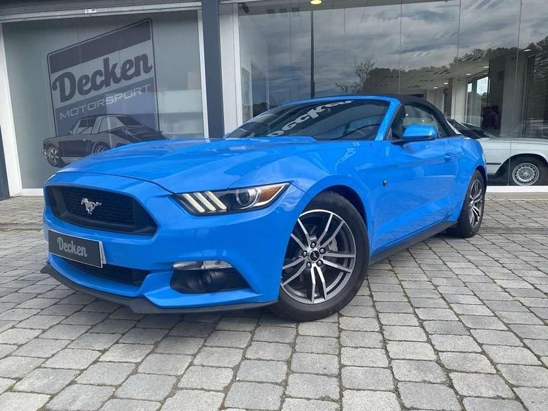Azul Usado 2017 Ford Mustang Convertible Descapotable | 31.990 € (Precio justo) - Imagen 1/4