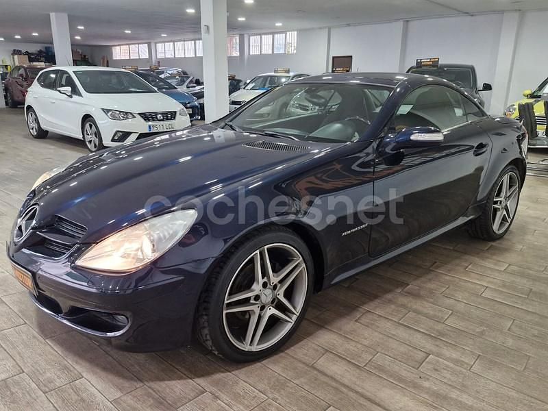Usado Mercedes SLK200 163 CV (119 kW) 2006 Azul Descapotable