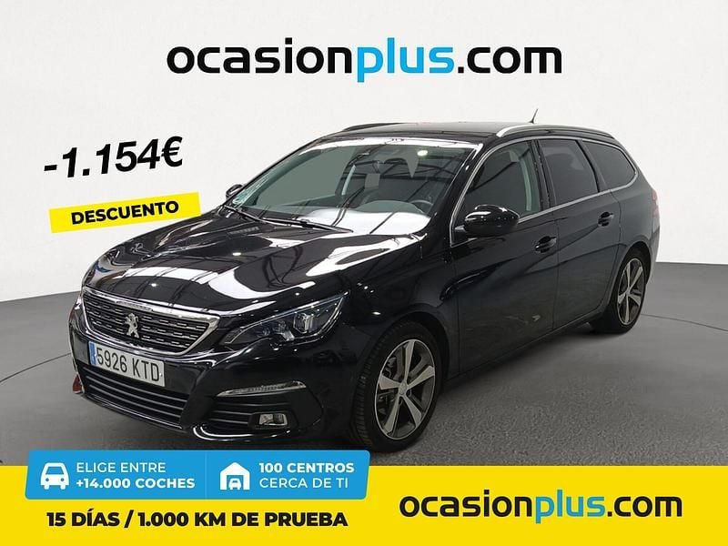 Negro Usado 2019 Peugeot 308 Allure Familiar | 12.700 € (Precio justo) - Imagen 1/4
