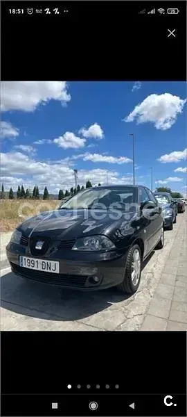 Usado Seat Ibiza 75 CV (55 kW) 2005 Negro Utilitario