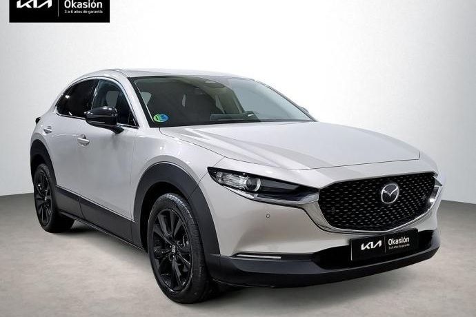 Gris Usado 2024 Mazda CX-30 Homura-Line SUV | 29.990 € (Un poco caro) - Imagen 1/4