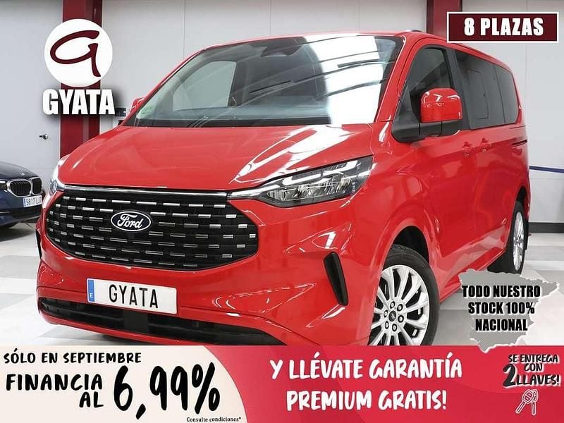 Rojo Usado 2024 Ford Tourneo Custom Titanium Van | 46.990 € (Precio justo) - Imagen 1/4