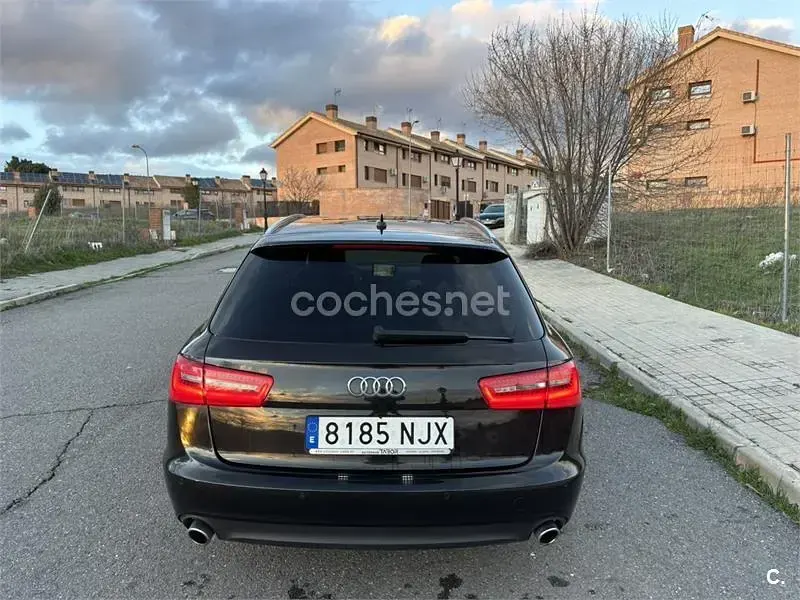 Usado Audi A6 S-Line 190 CV (139 kW) 2014 Negro Familiar