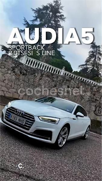 Blanco Usado 2019 Audi A5 Sportback S-Line Utilitario | 24.900 € (Precio justo) - Imagen 1/4