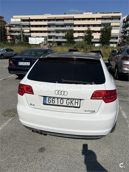 Usado Audi A3 S-Line 170 CV (125 kW) 2009 Blanco Utilitario