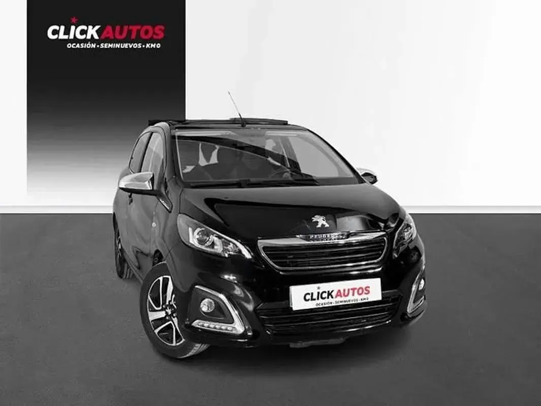 Usado Peugeot 108 Allure 72 CV (52 kW) 2021 Negro Utilitario