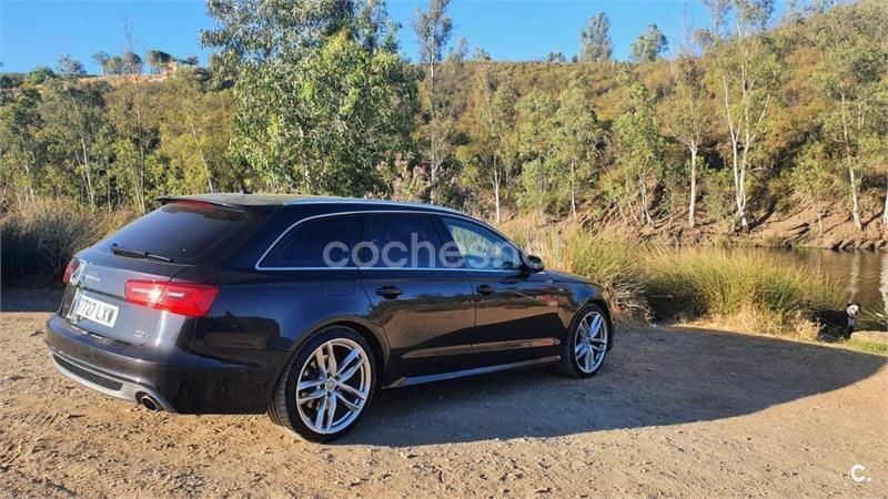 Usado Audi A6 S-Line 245 CV (180 kW) 2013 Negro Familiar