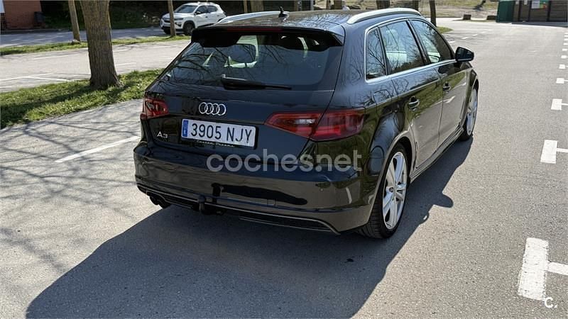 Usado Audi A3 S-Line 122 CV (89 kW) 2014 Negro Berlina