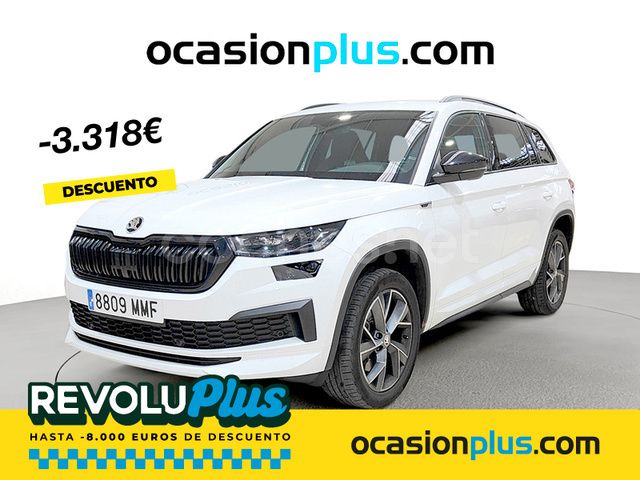 Blanco Usado 2023 Skoda Kodiaq SportLine SUV | 36.500 € (Un poco caro) - Imagen 1/4
