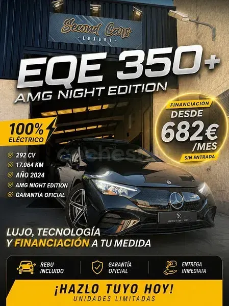 Usado Mercedes EQE350 AMG 214 kW (292 CV) 2024 Eléctrico Berlina